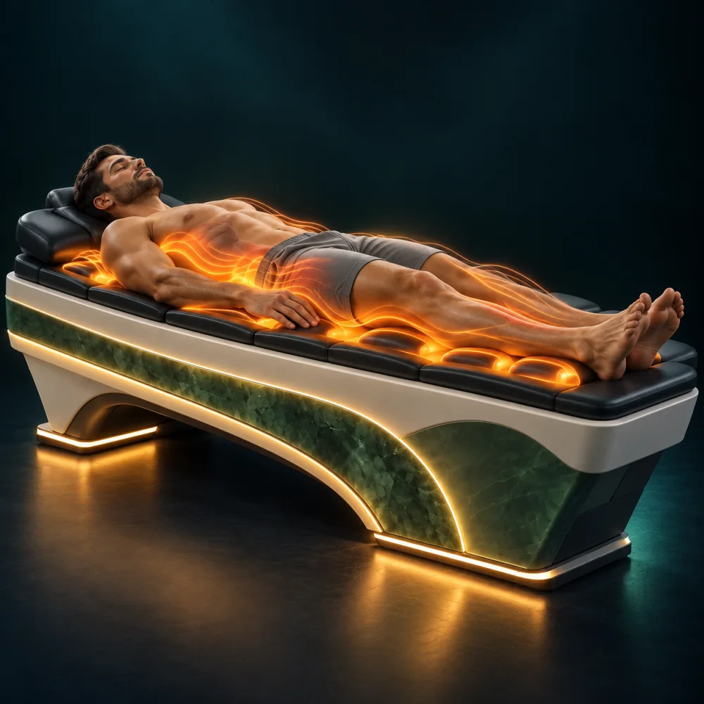 Jade-Wärme-Massagebett